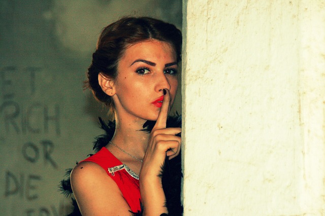 girl, vintage, red